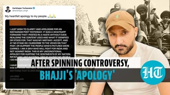 Harbhajan Singh's apology after controversy