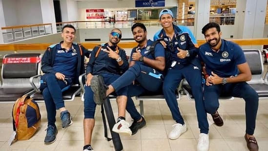 Team India members on their way back to India