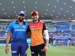 SRH vs MI, IPL 2021: Rohit Sharma and Manish Pandey&nbsp;