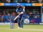 Rohit Sharma in action during IPL 2022