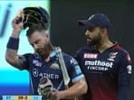 Virat Kohli had a word with Matthew Wade after the latter's dimissal