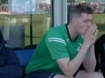 Ireland dugout after the loss