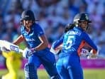 Birmingham: India's Harmanpreet Kaur and Jemimah Rodrigues during the women's T20 cricket final match between Australia and India at the Commonwealth Games 2022, Edgbaston Cricket Ground in Birmingham