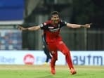 File photo of Shahbaz Ahmed of Royal Challengers Bangalore celebrating the wicket of Abdul Samad of Sunrisers Hyderabad during Indian Premier League cricket match between Sunrisers Hyderabad and Royal Challengers Bangalore at the M. A. Chidambaram Stadium, in Chennai,&nbsp;