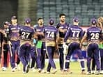 KKR players in action during IPL 2022.