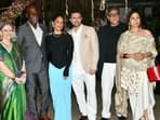 Masaba Gupta with husband Satyadeep Misra and their family members. (Varinder Chawla)