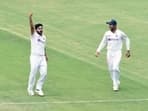 India's Shardul Thakur (L) during the 2020/21 tour of Australia.  