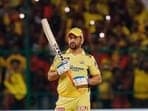 MS Dhoni for CSK in IPL 2023.