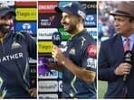 Mohammed Shami and Mohit Sharma share a laugh after Sunil Gavaskar's on-air gaffe