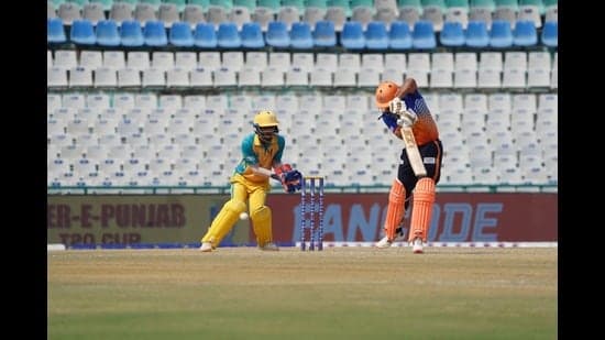Trident Stallions beat JK Super Strikers by six wickets during the ongoing Sher-e-Punjab T20 Cup at the IS Bindra PCA Stadium in Mohali on Friday.