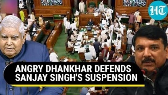 ANGRY DHANKAR DEFENDS SANJAY SINGH SUSPENSION