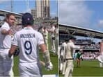 Stuart Broad receives a guard of honour during Day 4 of the fifth Ashes Test