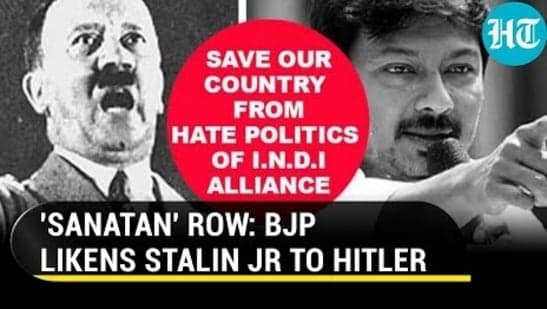 'SANATAN' ROW: BJP LIKENS STALIN Jr TO HITLER