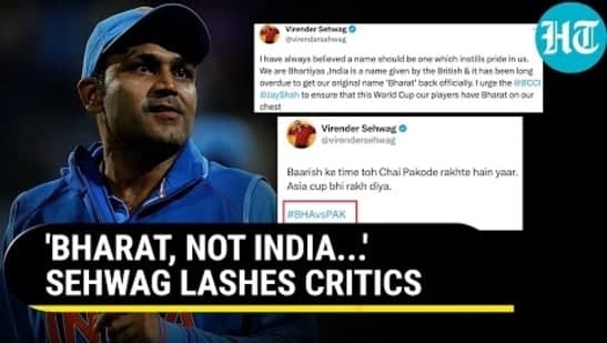 'BHARAT, NOT INDIA...' SEHWAG LASHES CRITICS