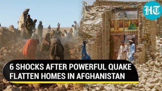 6 SHOCKS AFTER POWERFUL QUAKE FLATTEN HOMES IN AFGHANISTAN