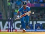 India's batter Virat Kohli plays a shot during the ICC Men's Cricket World Cup 2023 match between India and Sri Lanka, at Wankhede Stadium, in Mumbai
