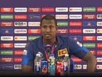 Angelo Mathews during a press conference