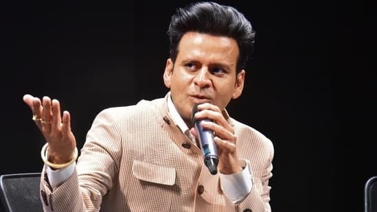 Actor Manoj Bajpayee during a masterclass at 54th IFFI in Goa