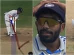 Jasprit Bumrah dismisses Ben Duckett after the batter survived an leg-before appeal in previous over