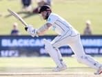 Kane Williamson bats during day three of the first cricket test match between New Zealand and South Africa at the Bay Oval in Mount Maunganui