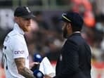 England skipper Ben Stokes and Team India captain Rohit Sharma during the toss