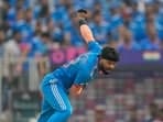 India's Hardik Pandya in his bowling stride