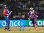Delhi Capitals batter Prithvi Shaw is bowled out by Kolkata Knight Riders bowler Varun Chakravarthy 