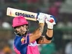 Rajasthan Royals' Riyan Parag notched up his career-best score against DC
