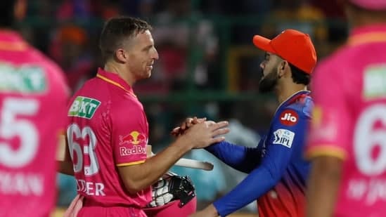 Jos Buttler with a century on the last ball of the match trumped Virat Kohli's ton from the first innings as Rajasthan Royals beat Royal Challengers Bengaluru by 6 wickets.