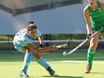 India's Preeti Dubey in action