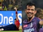 Yuzvendra Chahal was left in splits after Harshal Patel copied his celebration.