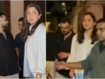 Anushka Sharma and Virat Kohli step out for a dinner date with friends. 