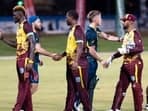 West Indies defeated Australia by 35 runs.