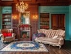 Rich hues, regency-style furniture are some of the elements making for the popular 'Bridgerton' home aesthetiic   