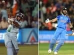 Yuvraj Singh (L) in 2007 and Virat Kohli (R) in 2022, played two of the most iconic innings in T20 World Cup history
