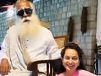 Days after getting elected as a Member of Parliament in Mandi, Himachal Pradesh, actor Kangana Ranaut visited her spiritual mentor Sadhguru to seek his blessings at his ashram in Coimbatore