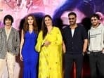 Auron Mein Kahan Dum Tha's trailer was launched in Mumbai on Thursday in presence of Ajay Devgn, Tabu, Shantanu Maheshwari, Saiee Manjrekar and Jimmy Shergill.