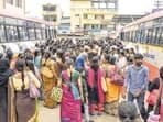 The scheme gives free rides to women, who are domiciled in Karnataka, in all KSRTC's non-luxury and Bengaluru Metropolitan Transport Corporation (BMTC) buses by showing a government identity card. (PTI)