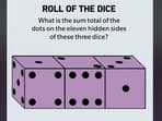What do you think is the correct solution to this dice-related brain teaser? 