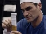 A still from Federer: Twelve Final Days.