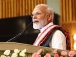 Prime Minister Narendra Modi addresses the 'Empowering Youth, Transforming J&K' programme, in Srinagar.