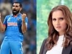 Ace cricketer Mohammed Shami (left) and tennis leged Sania Mirza (right). 