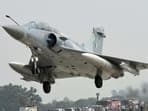 A Mirage 2000 fighter aircraft taking off (PTI)