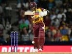 West Indies' Shai Hope bats during the men's T20 World Cup cricket match between the USA and the West Indies at Kensington Oval, Bridgetown, Barbados, Friday, June 21, 2024