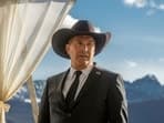 This image released by Paramount Network shows Kevin Costner in a scene from "Yellowstone." The popular Paramount network drama “Yellowstone” will end in November with a batch of episodes that concludes its fifth season. (Paramount Network via AP)