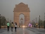 Residents of Delhi found relief from the sweltering heat as rains lashed the city. 