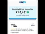 Snapshot of the bill payment done by Jasveer Singh. 