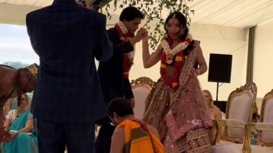 Sidhartha Mallya and Jasmine hosted a second wedding ceremony in the UK today.