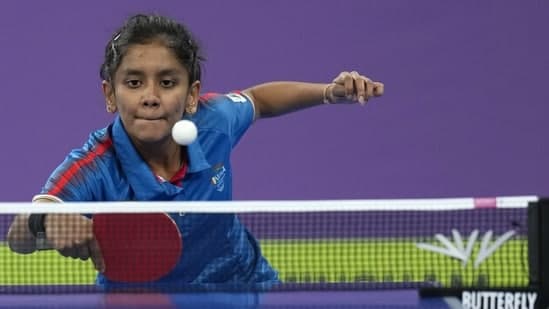 Sreeja Akula prevailed against Ding Yijie of China 4-1