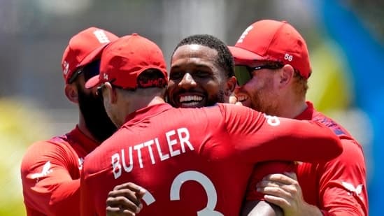 Pacer Chris Jordan grabbed a sensational hat-trick in his birthplace as USA were all out for 115